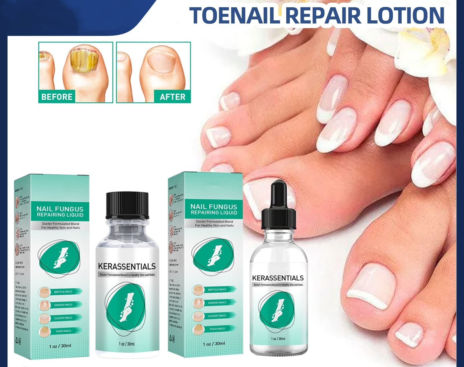 Foot and nail care illustration